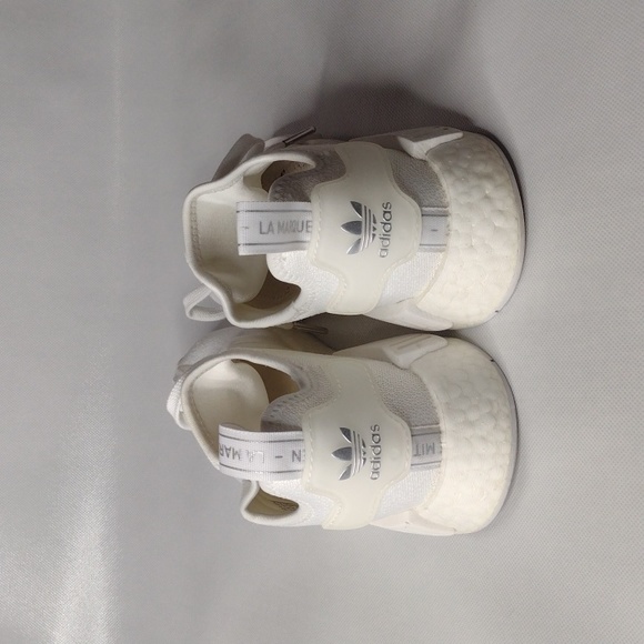 Adidas Boost NMD White Sneakers Shoes Men's 8.5 - Picture 8 of 11